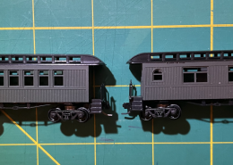 Lighting old time passenger coaches in N scale